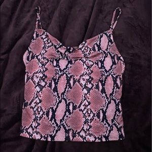 Snake print urban outfitters tank